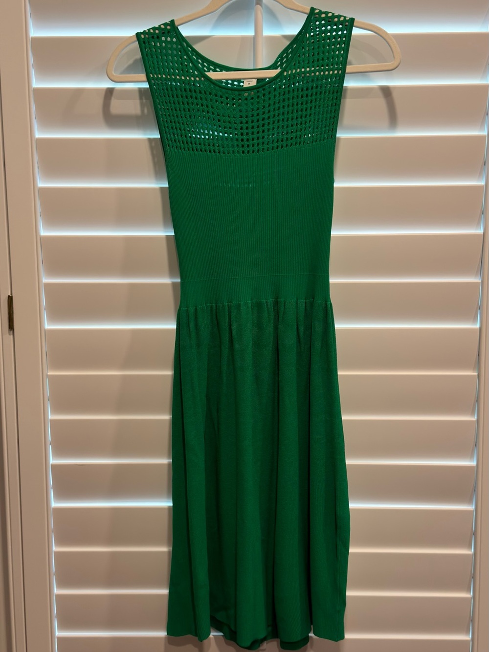 Green mesh dress